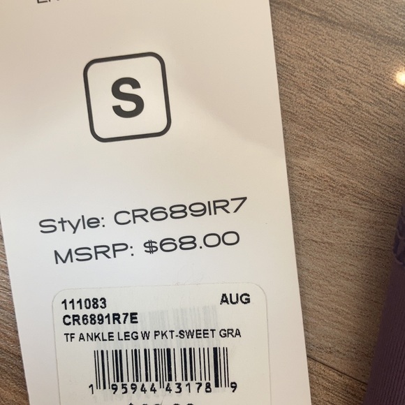 3/$45 RBX ankle legging w cell phone pocket wicking & flexibility size S - Picture 15 of 17